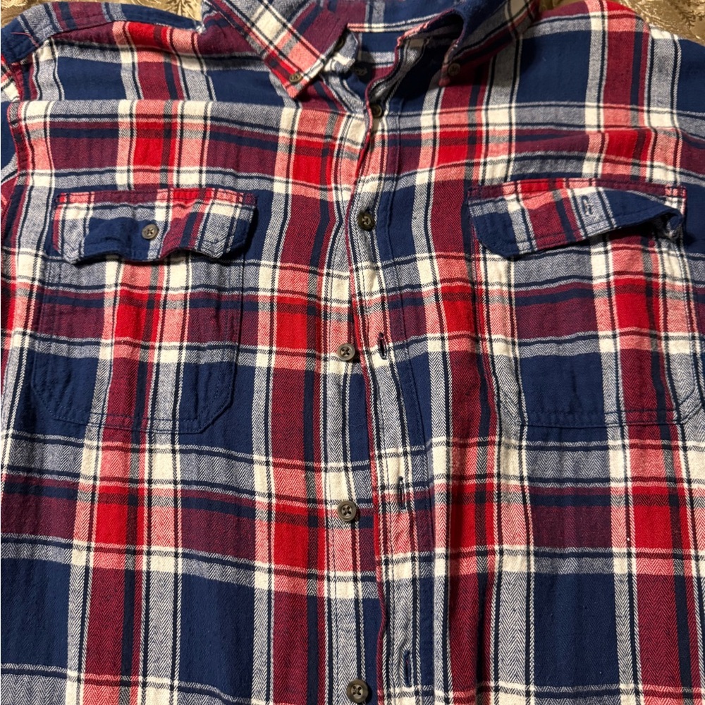 Faded Glory Red and Blue Flannel